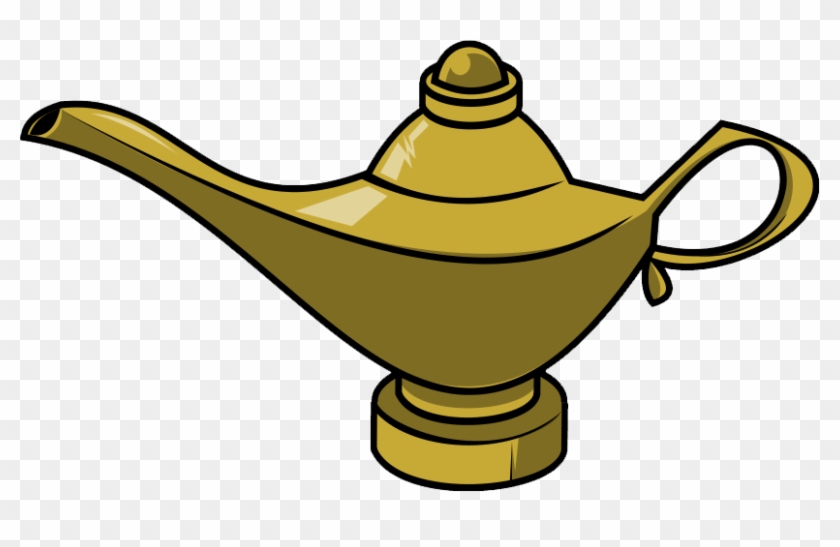 Free To Use Public Domain Genie Lamp Clip Art - Genie Bottle Clip Art #122864
