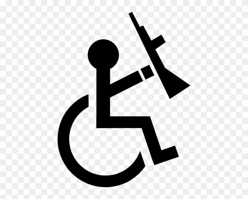 Anarchist On A Wheelchair Clip Art At Vector Clip Art - Anarchy Clip Art #123511