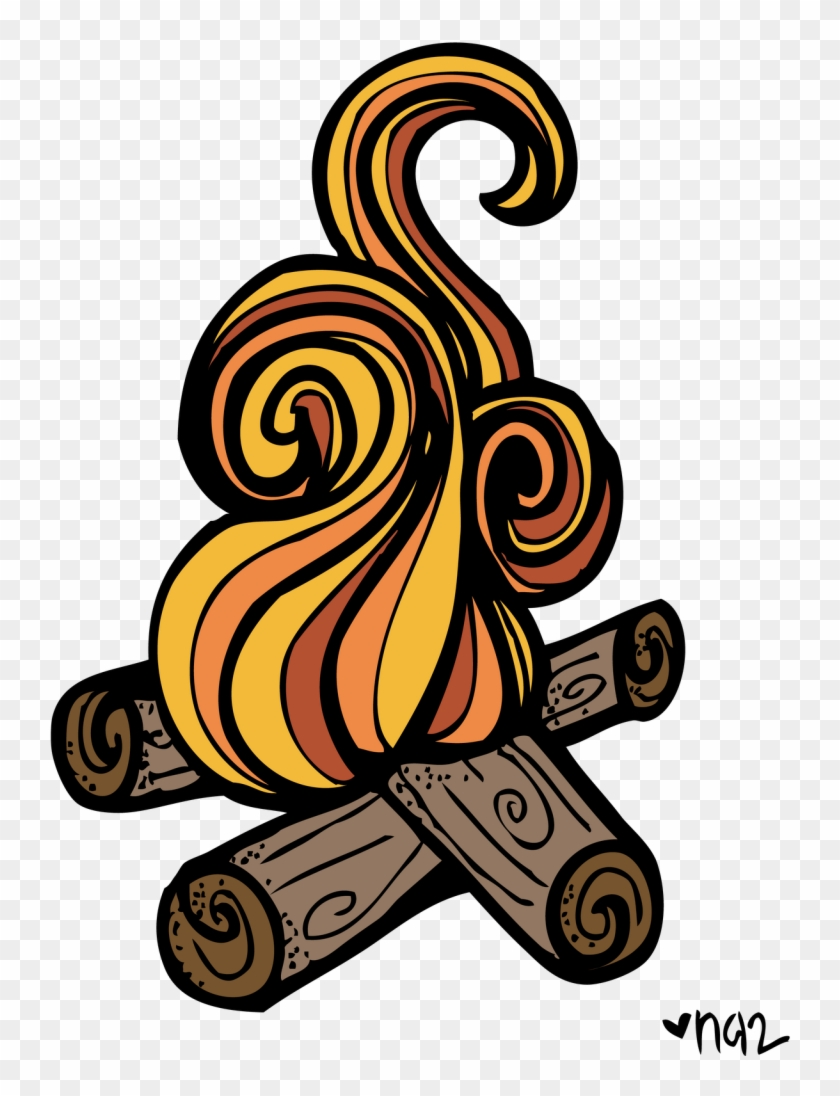 Best Campfire Clipart - Obsessive Camping Disorder Sticker #124065