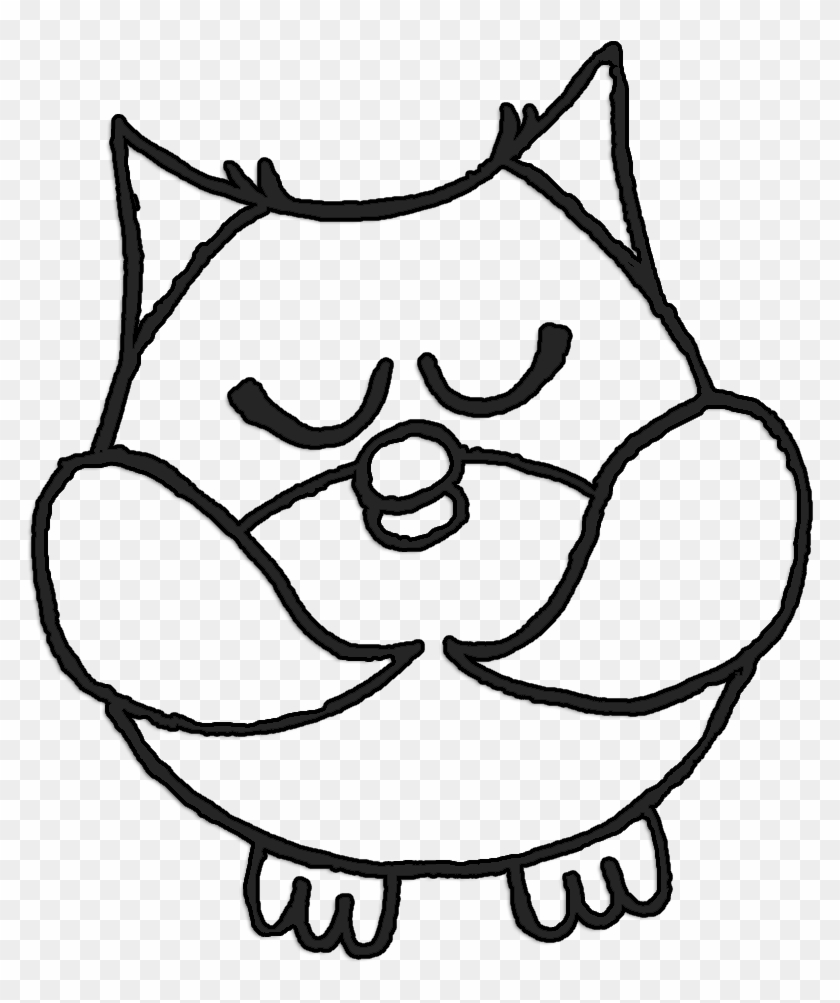 Black And White Owl Clip - Clip Art #124399