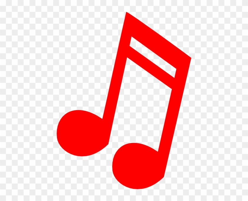 Red Music Notes Clip Art #125750