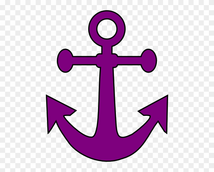 Purple Clipart Anchor - Purple Anchor Clipart #126897