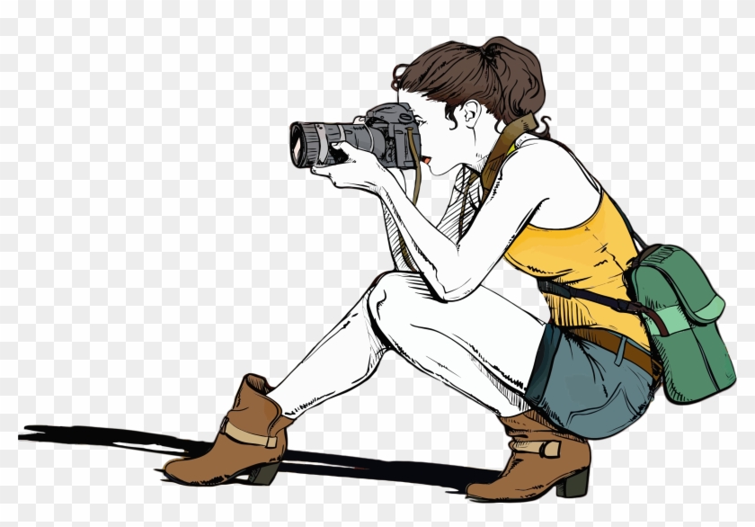 Camera Female Girl Photographer Picture People - Clip Art Photographer #127385