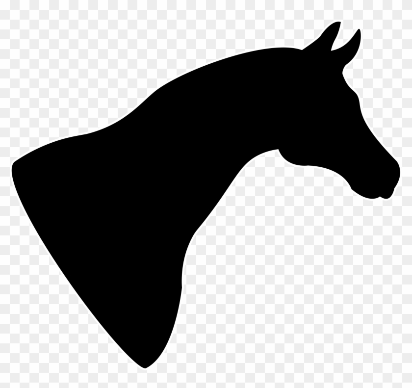 Clipart Horse Head Silhouette - Horse Head Silhouette Png #127854