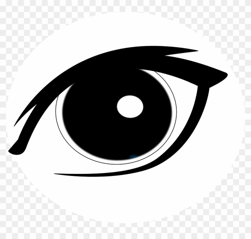 Eye Black Looking Sight Vision Beautiful Young - Eye Vector #128384