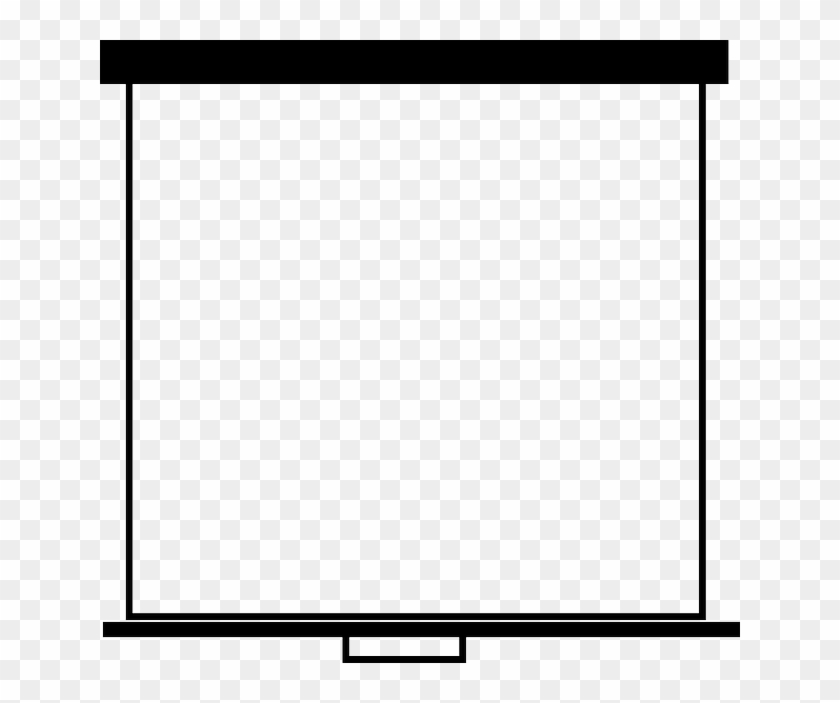 Screen, Display, Board, Presentation - Clip Art Black White Board #128424