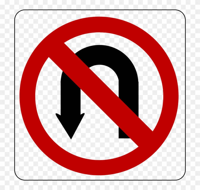 The Semi-truck Driver Faces Criminal Charges - Sign Of No U Turn #680788