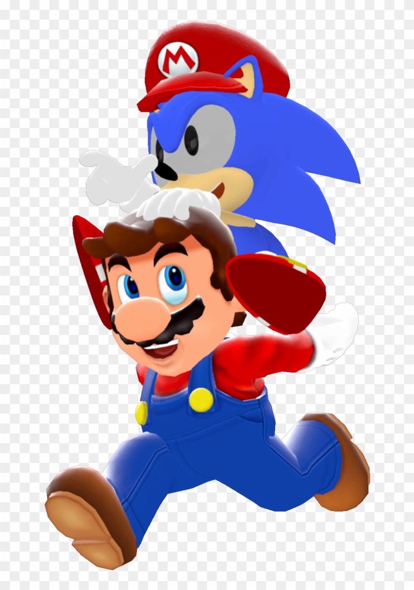 Classics Clipart Mario - Mario And Classic Sonic #680977