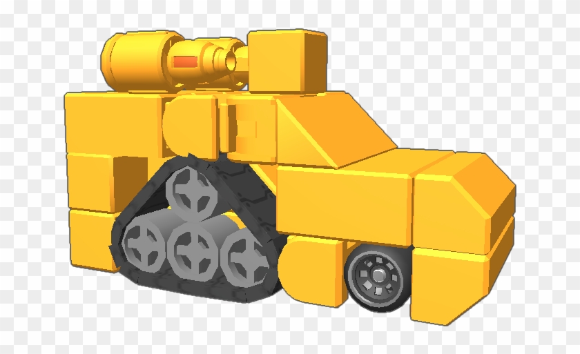 Tf Template With A Half-tread For A Vehicle Mode Guns - Tank #681111