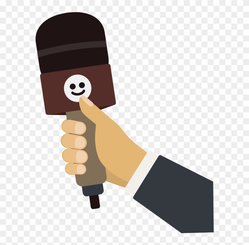 Microphone Interview Drawing - Interview Vector #681418