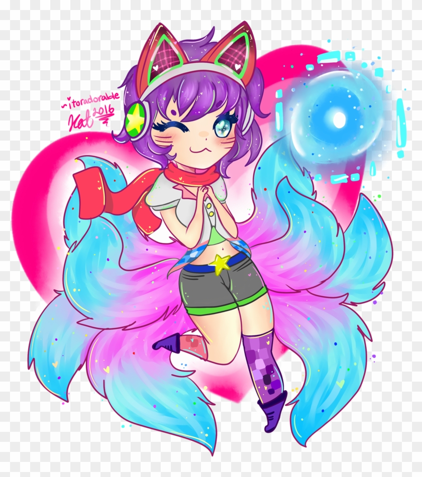 Arcade Ahri Chibi By Itoradorable Arcade Ahri Chibi - Arcade Ahri Chibi Png #681707