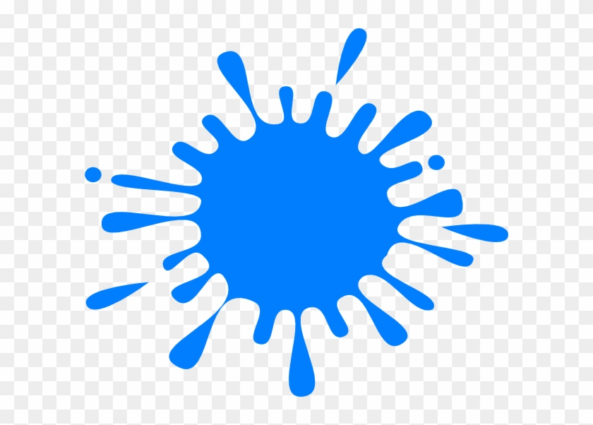 How To Set Use Ink Splash With Blue Drops Svg Vector - New Sign Transparent #682625