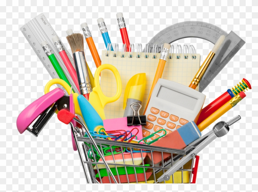 You'll Want To Take Advantage Of The Money-saving Deals - School Supplies Shopping Cart Png #682846