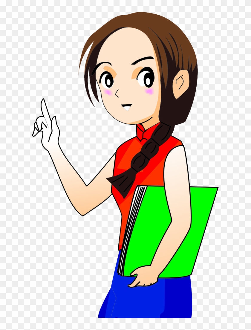 Hand Painted Female Teacher - Hand Painted Female Teacher #684643