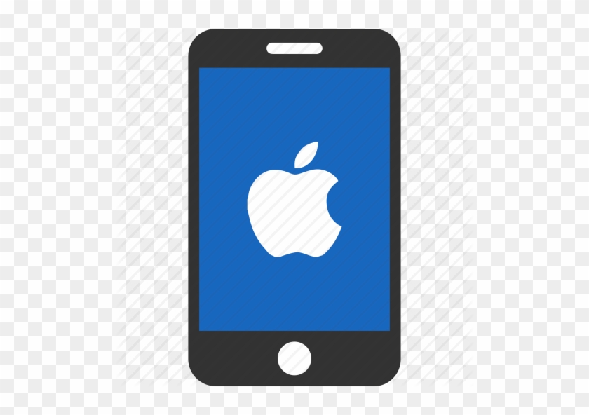 Black Apple Iphone Icon, Png Clipart Image - Mobile Phone Icon Apple #685297