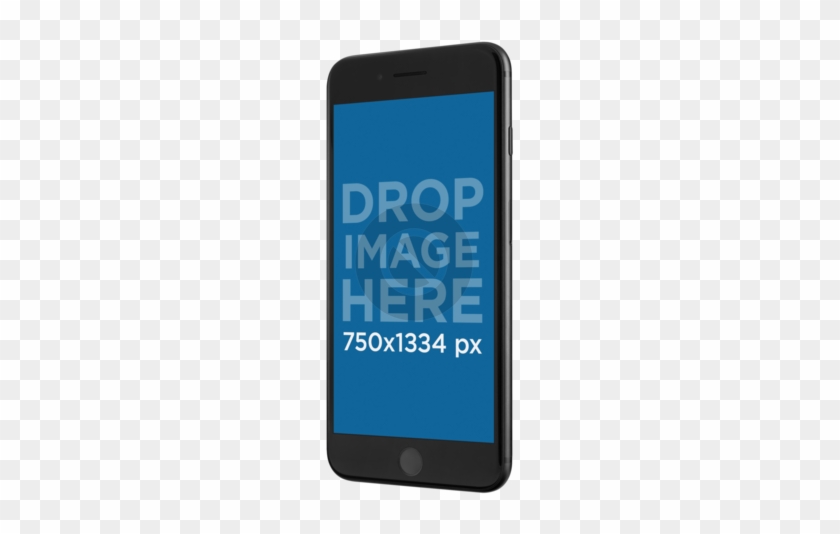Black Iphone 7 Plus Floating Angled In A Portrait Position - Iphone 6 On Transparent Background #685505