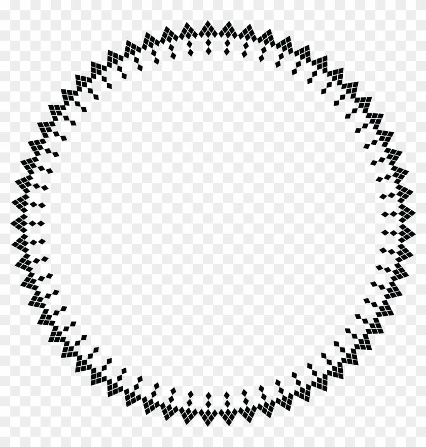 Free Clipart Of A Round Geometric Frame - Circle Frame .png #686274