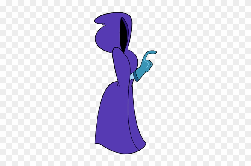 The Mysterious Hooded Woman - Cartoon #686461