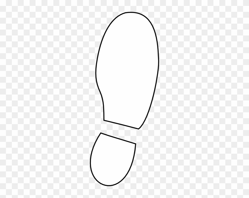 Shoe Print Outline Clip Art Free - Clip Art #687234