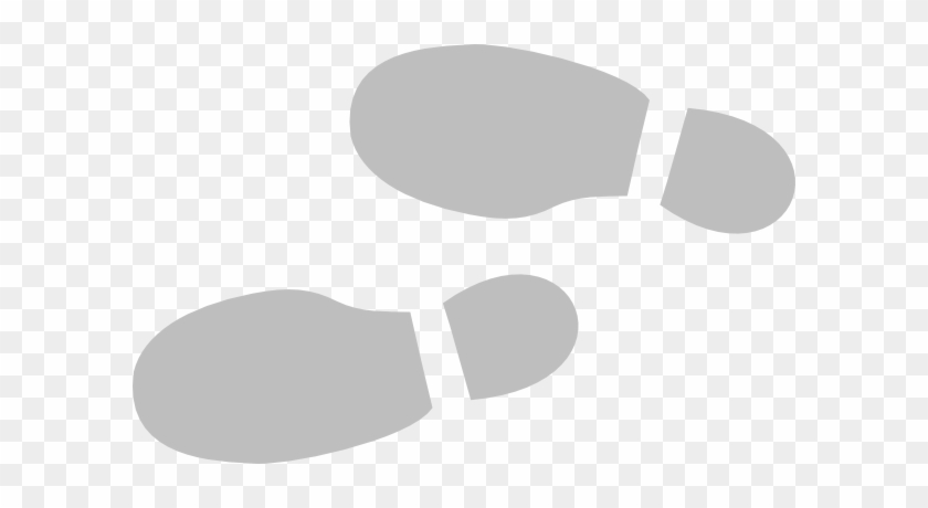 Shoe Print Clip Art - Gray Shoe Print Clipart #687236