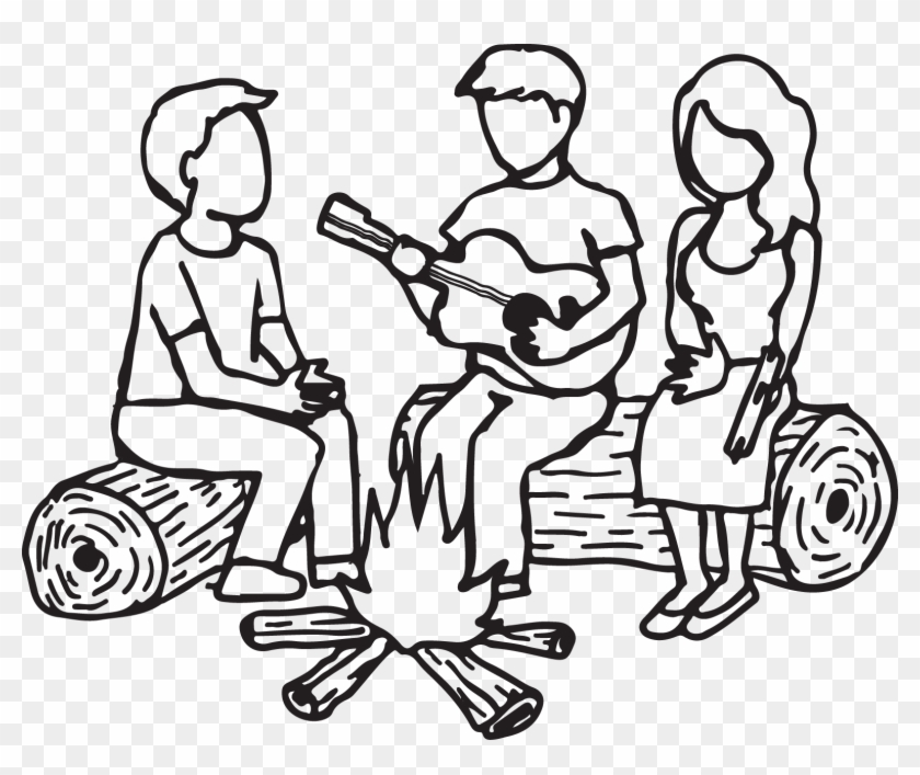 Bonfire Guitar Clip Art - Bonfire Guitar Clip Art #687288