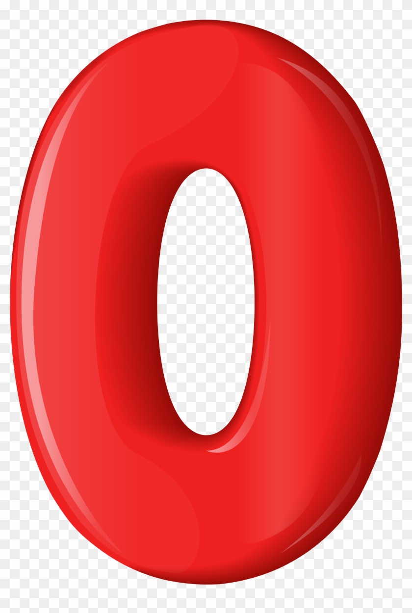 Red Number Zero Transparent Png Clip Art - Portable Network Graphics #688428