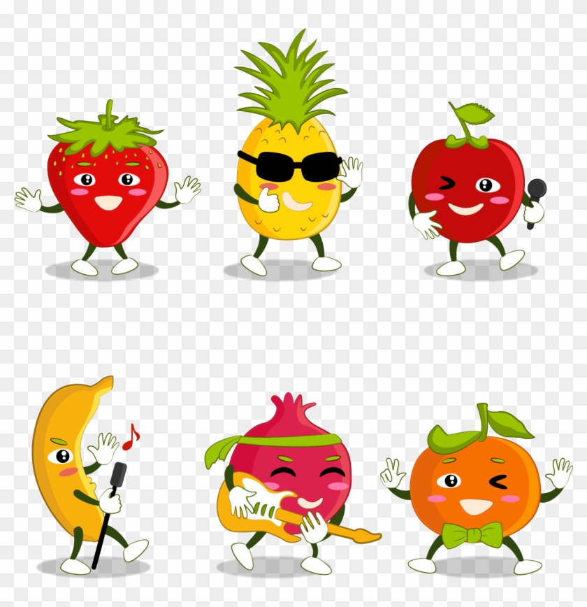 Vector Hand-painted Cartoon Fruit - Vector Graphics #688692