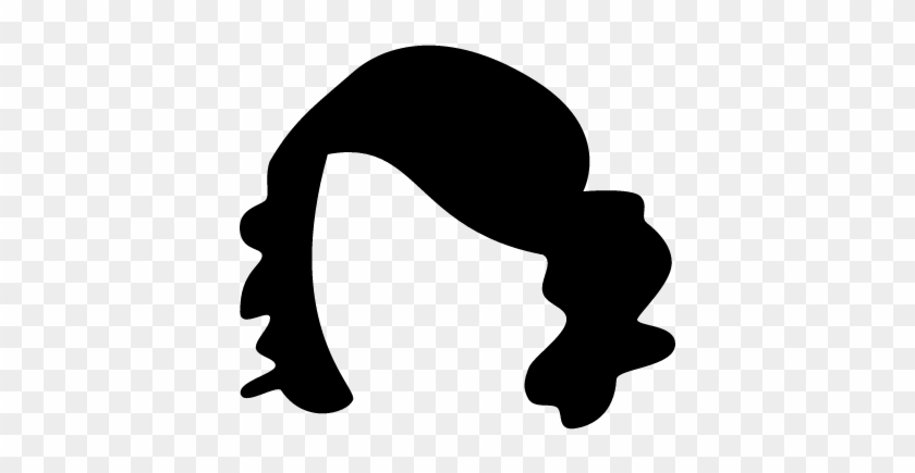 Short Black Hair Shape Vector - Shape #689334