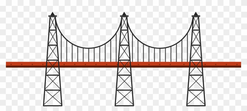 Vector Cartoon Bridge Road - Cartoon #690821
