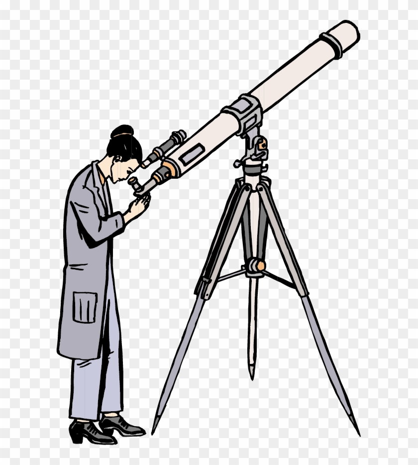 Astronomer Astronomy Royalty-free Clip Art - Female Astronomer #690993