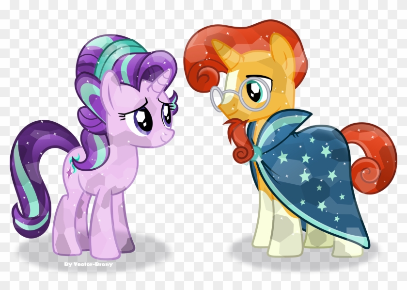 Crystal Starlight And Sunburst By Vector-brony - Mlp Crystal Sunburst #691046