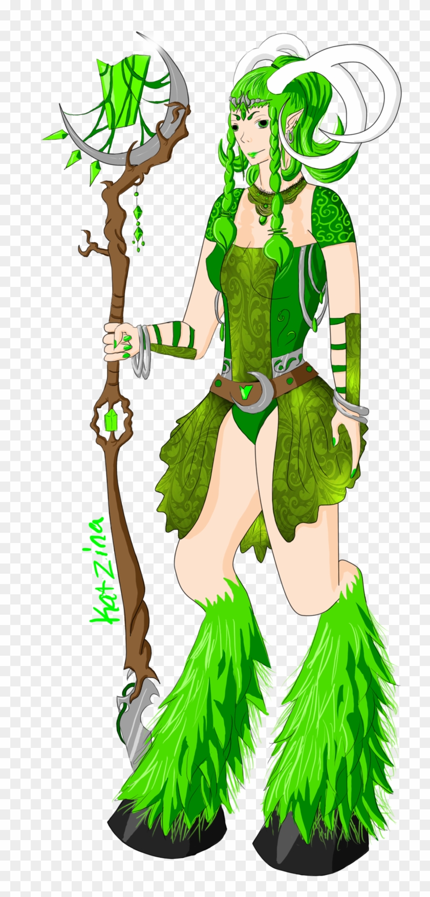 The Dryad Goddess By Katzina - Cartoon #691584