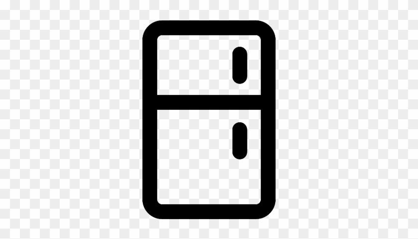 Refrigerator Outline Vector - Icono De Refrigerador Png #692357
