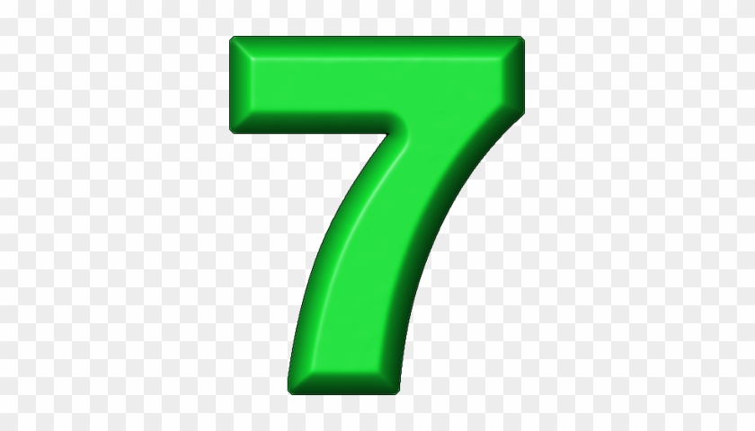 Green Clipart Number 7 - Green Number 7 Png #692394