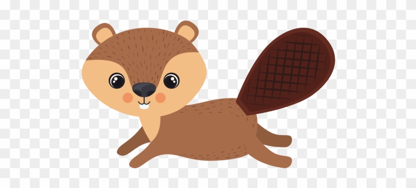 Isolated Beaver Cartoon Design - Bobr Kreslený #692704