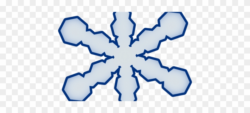 Snow Falling Clip Art Outline - Snowflake #693041