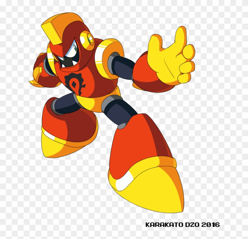 Axe Man By Karakatodzo - Megaman Super Fighting Robot #693805
