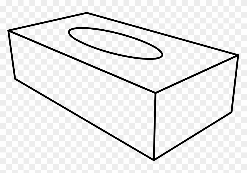 Medium Image - Tissue Box Clipart Black And White #694493