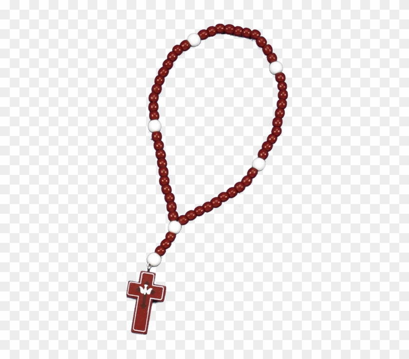 Red Wood Confirmation Rosary- Light Of The World - Rosary #694890