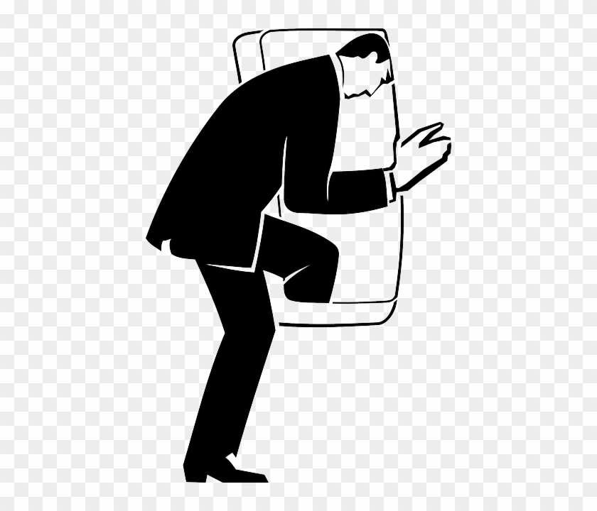 Exit Man, Person, Emergency Exit, Airplane, Emergency, - Emergency Exit Airplane Clipart #695379