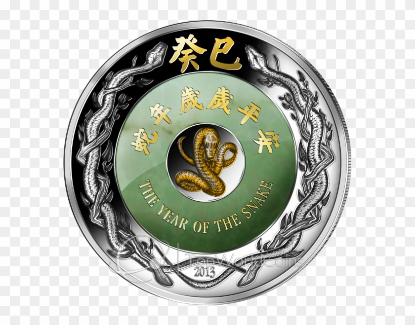 Laos 2013 2000 Kip Year Of The Snake With Jade Lunar - Coins And Bill Of Different Countries #696203
