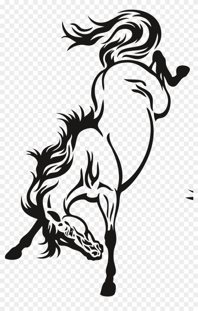 Клипарт Животные - Bucking Horse Tattoo #697229