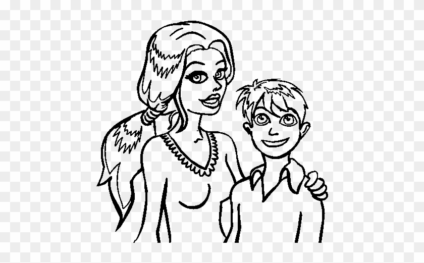 Mother And Son Cartoon #697421