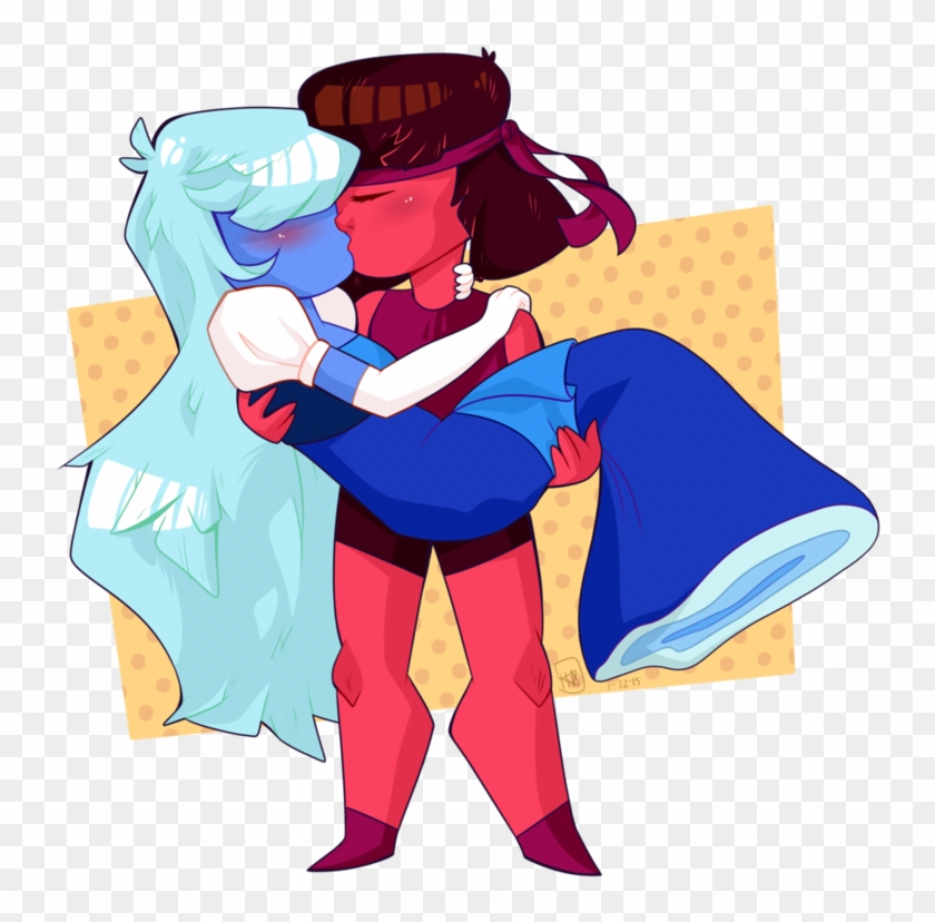 Ruby X Sapphire By Batrnan - Steven Universe Ruby X Sapphire #698602