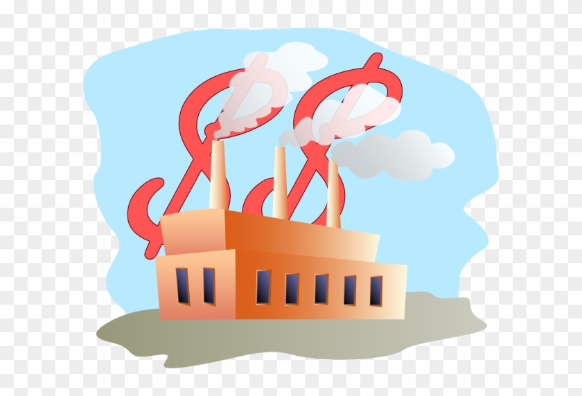 Industrial Commercial Cash Clip Art - Factory Clipart Png #698891
