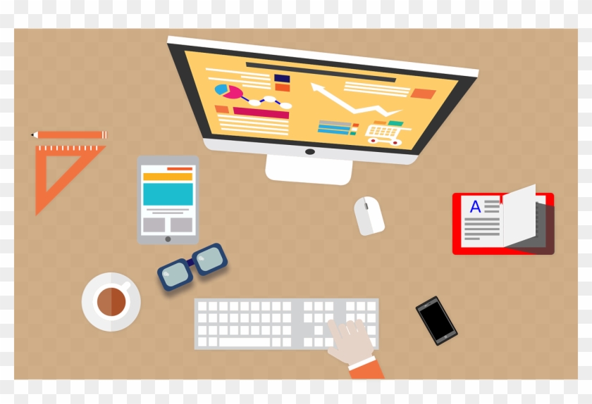 The Performance Of Your Employees Depends On 4 Major - Work Desk Graphic #699001