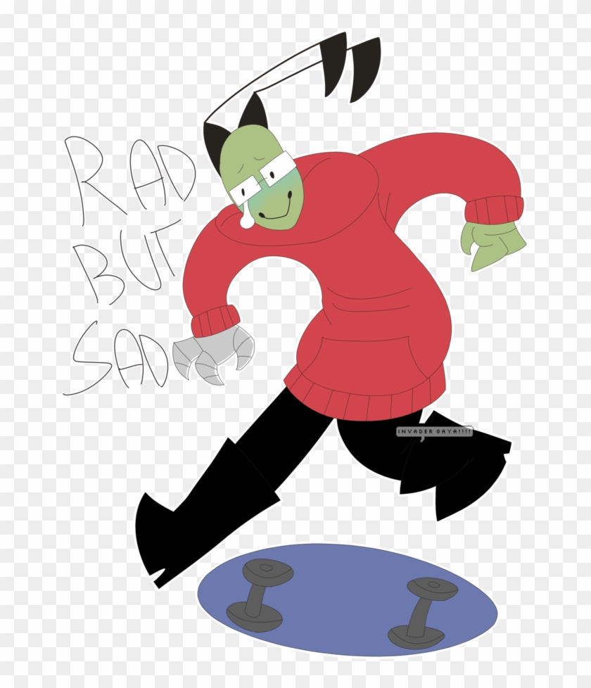 Rad But Sad By Invadergaya - Cartoon #699991