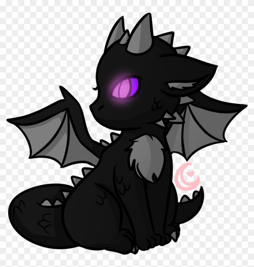 Dta Baby Enderdragon By Buttonprince - Chibi Minecraft Ender Dragon #700012