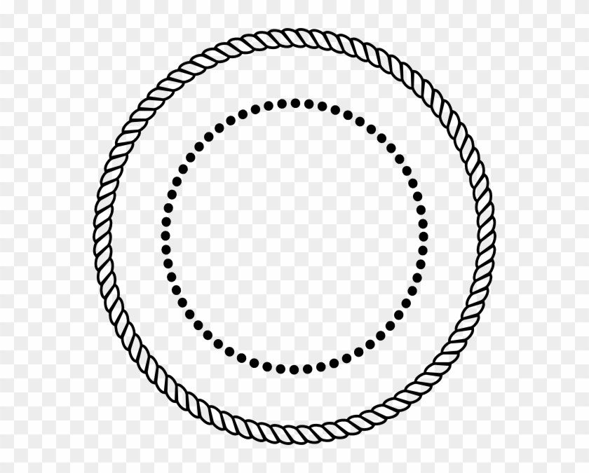 Stamp Clipart Circle Stamp - Rope Circle Vector Png #700310