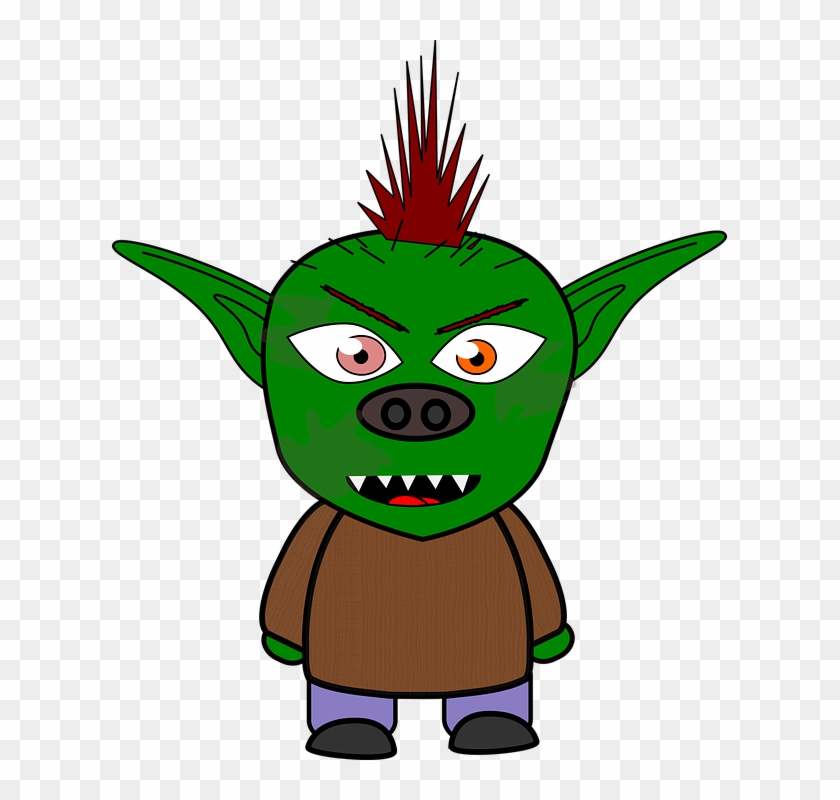 Green Cartoon Goblin - Goblin Clip Art #700837